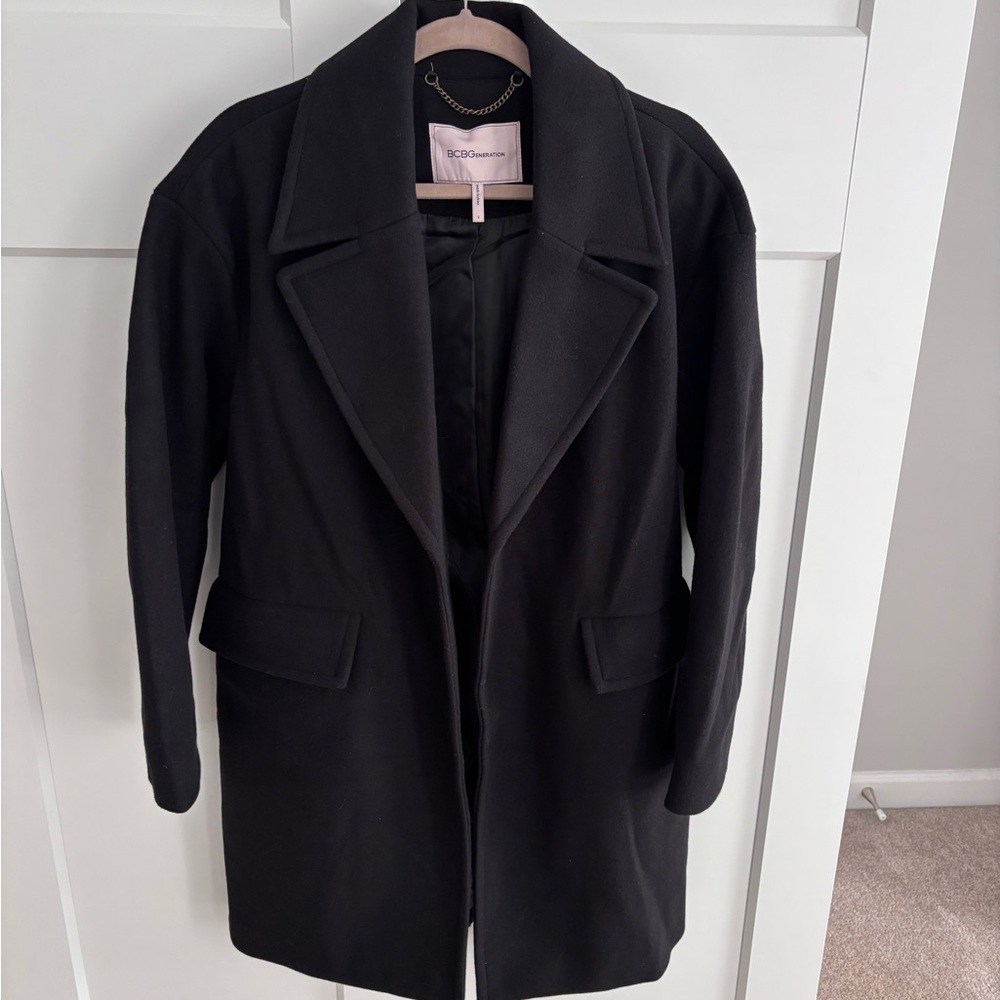 BCBGeneration Black Wool Blend Coat - image 2